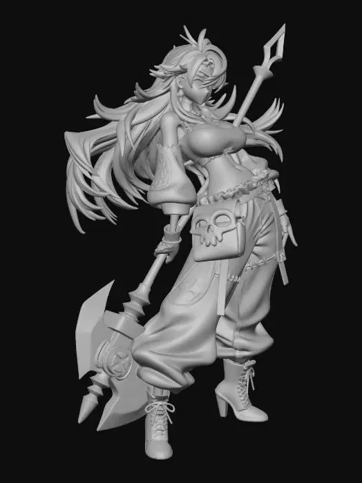 3D model for Moonlit Warrior