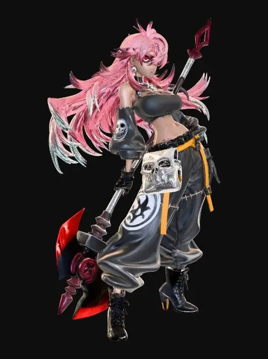 3D model for Moonlit Warrior