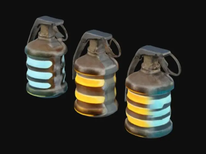 3D model for Glow Grenades Trio