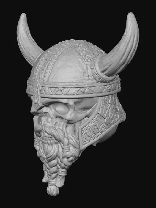 3D model for Transforme ma tête en tête viking tête de mort
