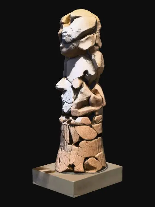 3D model for Ancient Stone Figure Fragment