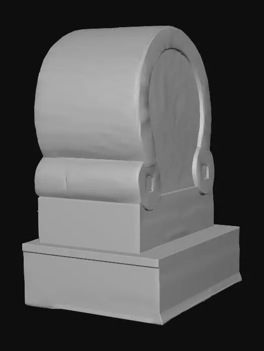 3D model for Ancient Stone Wheel Fragment