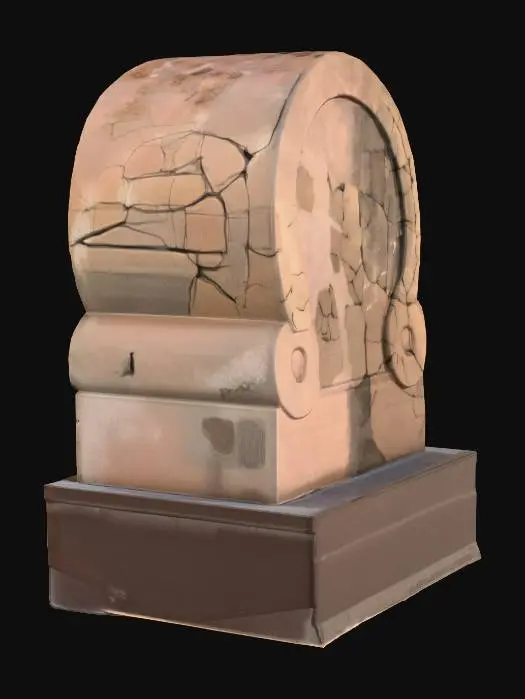 3D model for Ancient Stone Wheel Fragment