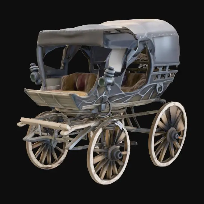 3D model for Vintage Carriage Display