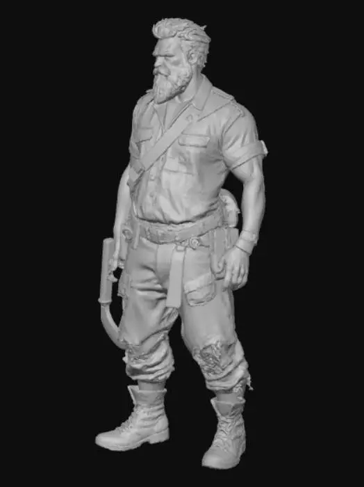 3D model for pesonnage styler pour u jeu de survie homme