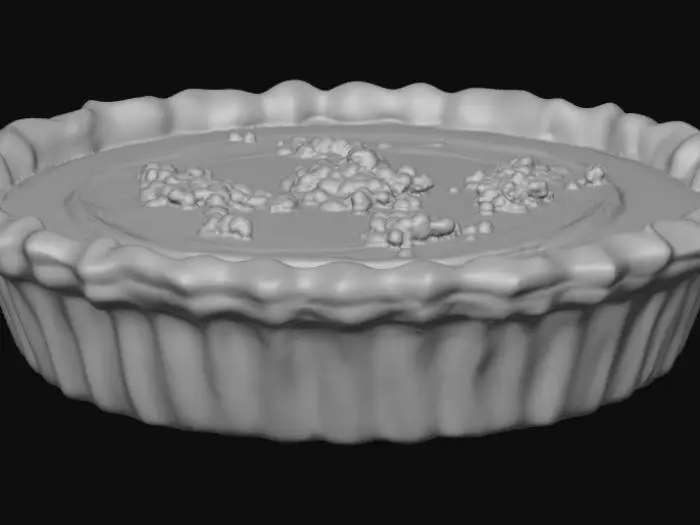 3D model for A Pumpkin Pie, #Thanksgiving#