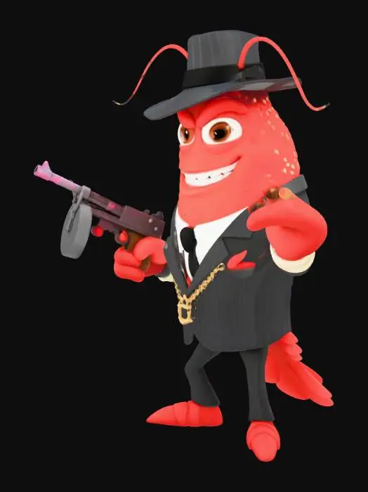 3D model for Gangster Lobster