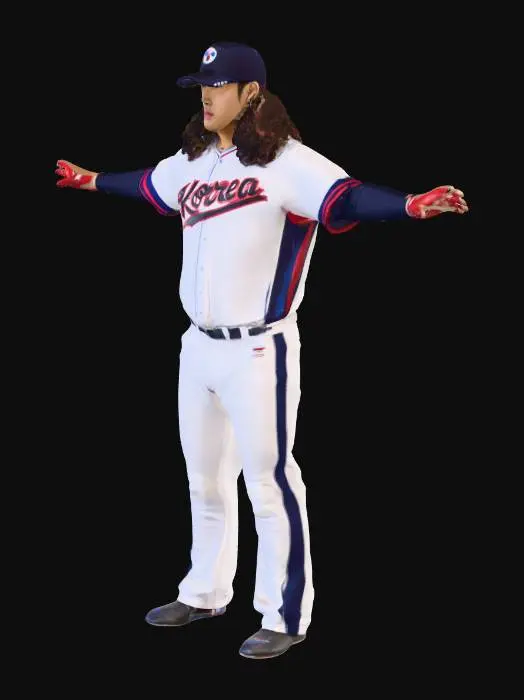 3D model for korea baseball player