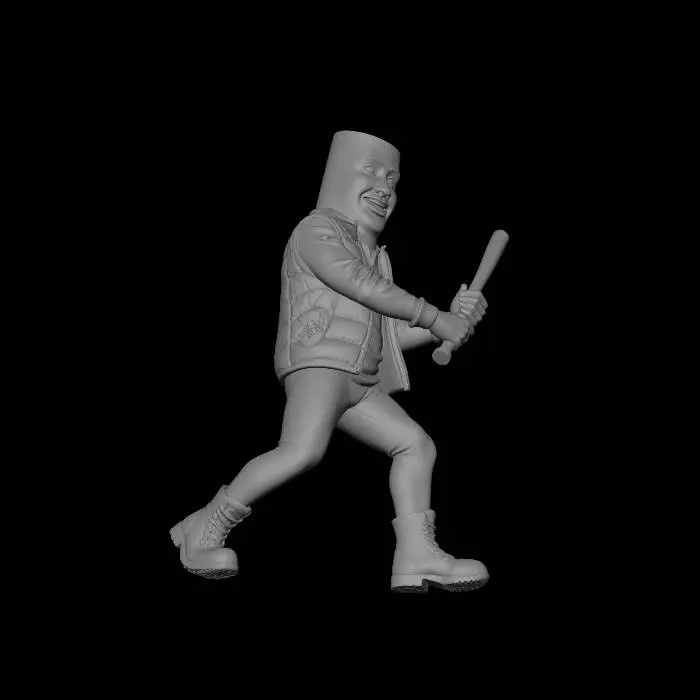 3D model for Carved Lumberjack at Bat