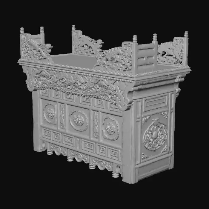 3D model for Golden Dragon Altar