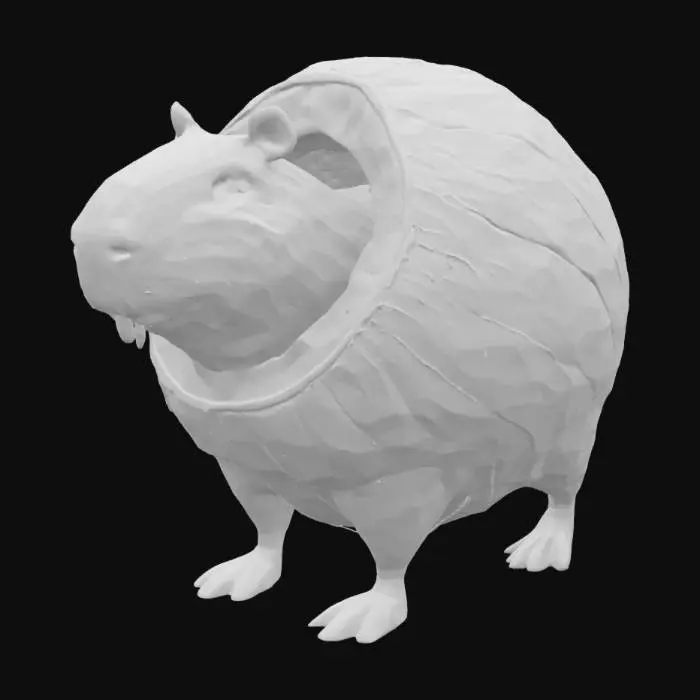 3D model for Coconut Capybara