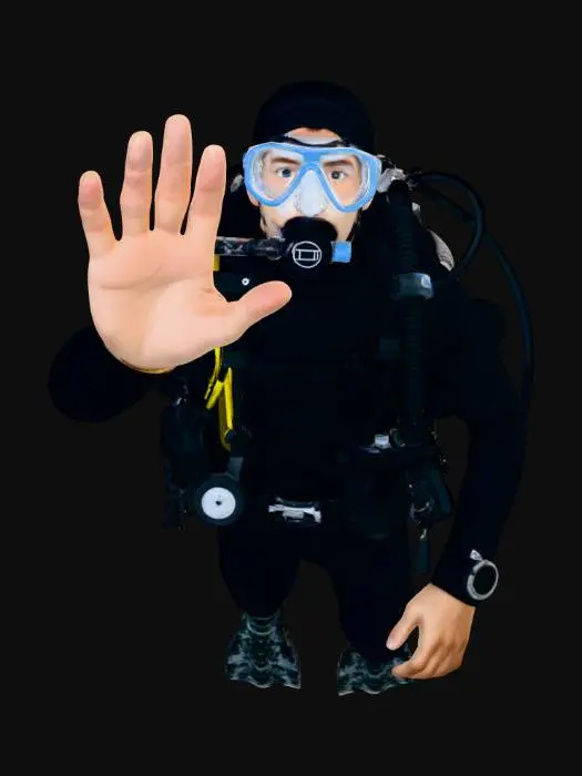 3D model for Diver's Gesture