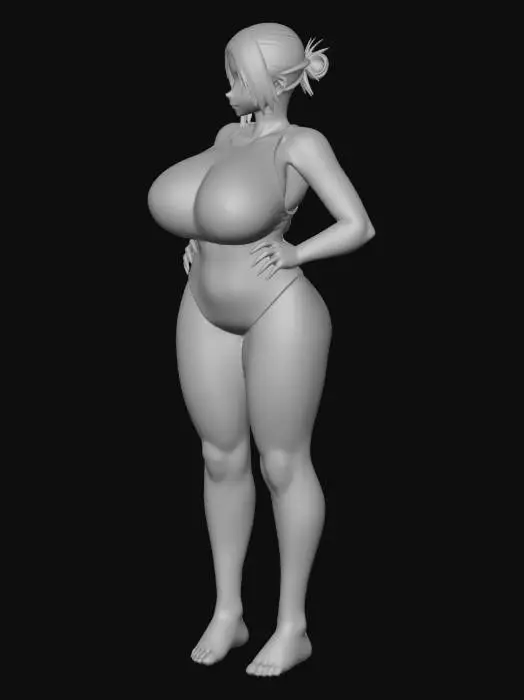 3D model for Siren in a Black One-Piece
