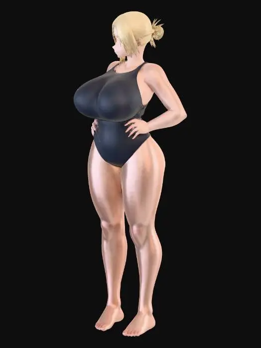 3D model for Siren in a Black One-Piece