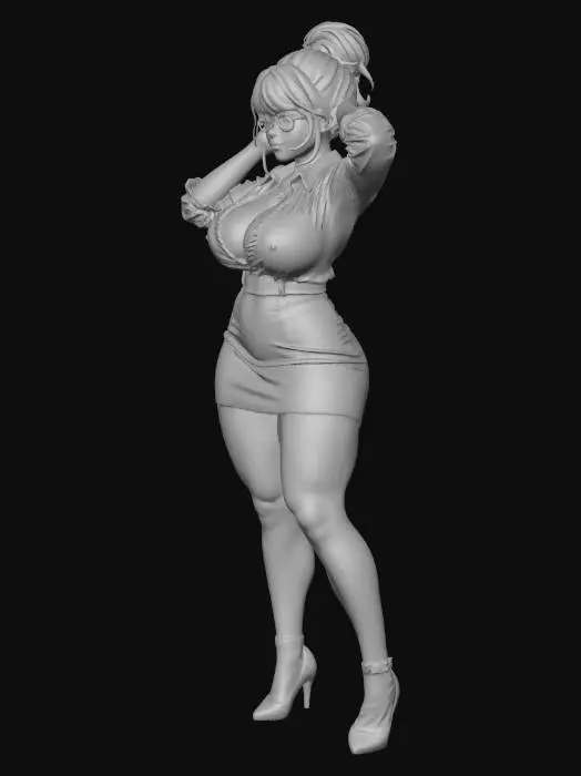 3D model for Bold in White and Leather