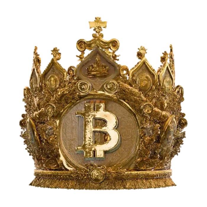 Crypto Crown 3D model, AI generated