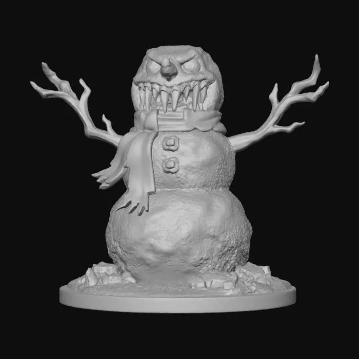 3D model for A demonic snowman, dnd style miniature, #Christmas2025#