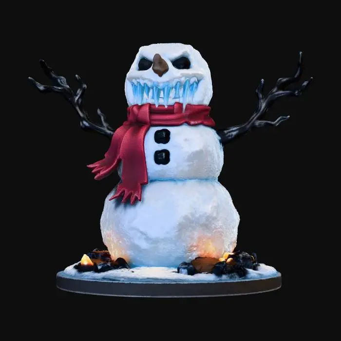 3D model for A demonic snowman, dnd style miniature, #Christmas2025#