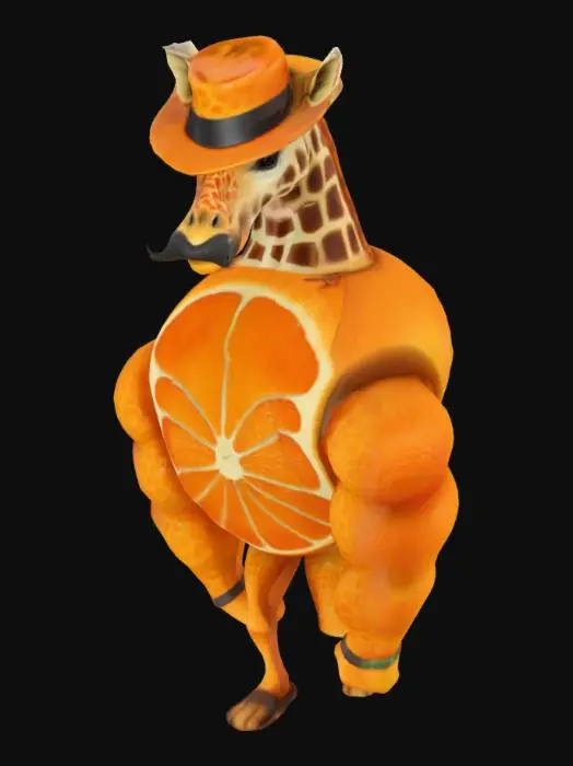 3D model for Giraffe Citrus Cowboy