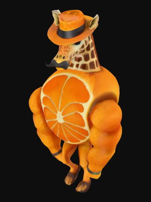 3D model for Giraffe Citrus Cowboy