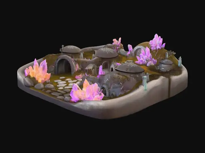 3D model for Enchanted Crystal Village