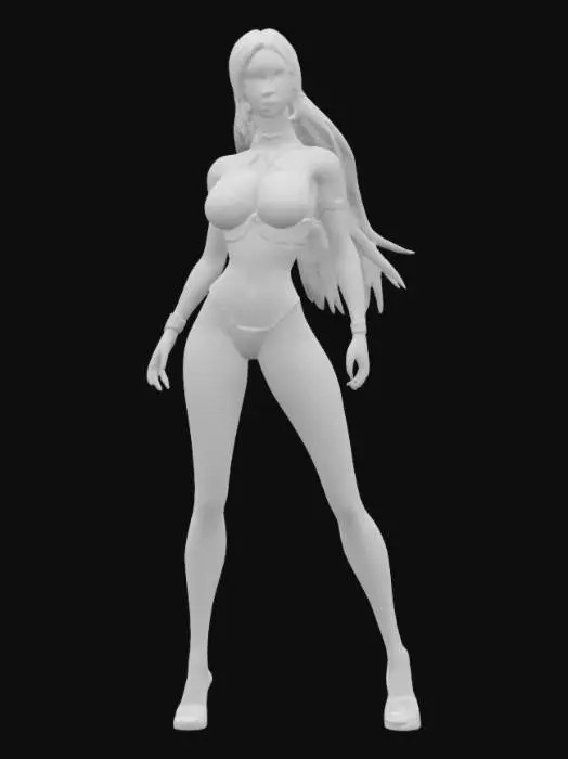 3D model for Native American Squaw Princess Base Mesh