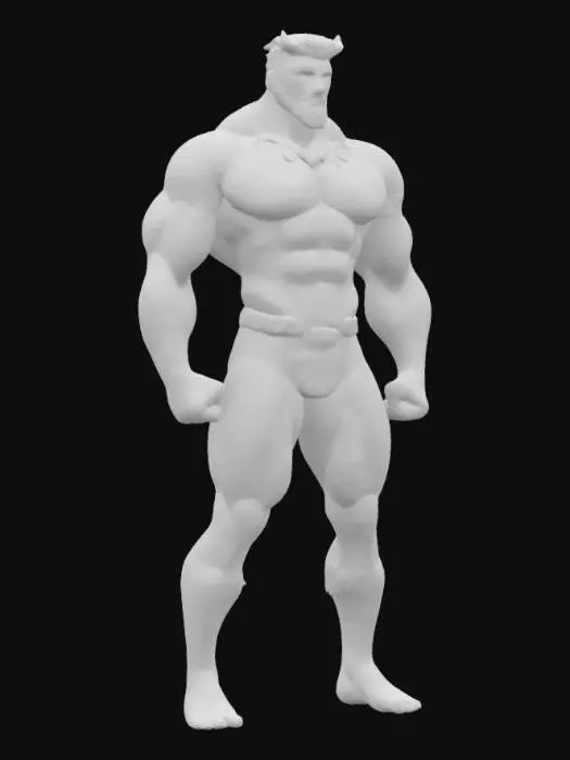 3D model for Tribal Warrior Basemesh