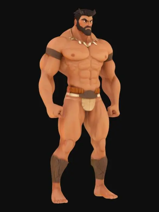 3D model for Tribal Warrior Basemesh