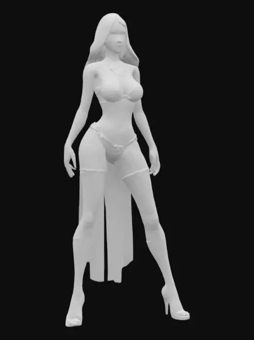 3D model for Native Squaw Elegant Basemesh