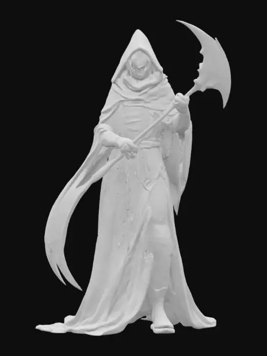 3D model for The Enigmatic Reaper, highly stylized