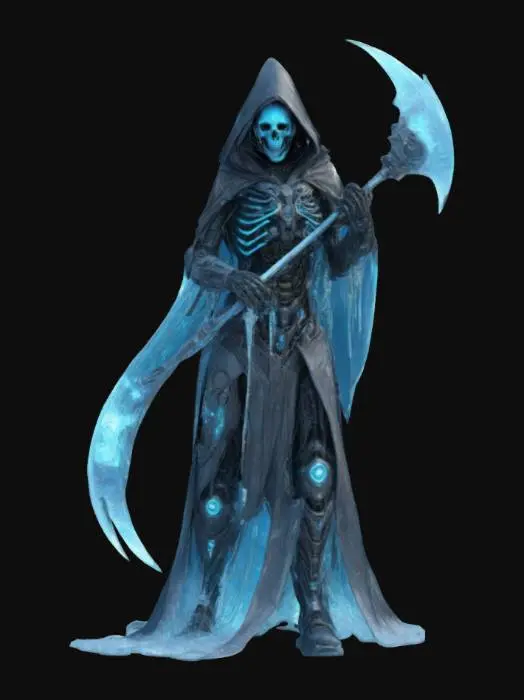 3D model for The Enigmatic Reaper, highly stylized
