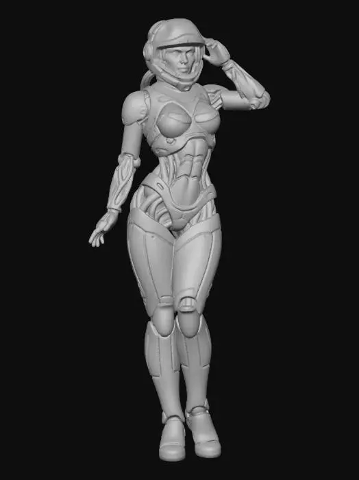 3D model for Futuristic Action Figure