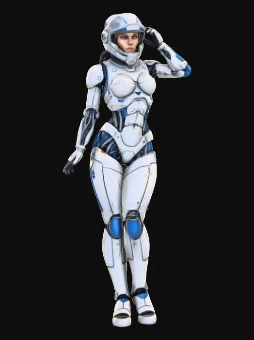 3D model for Futuristic Action Figure