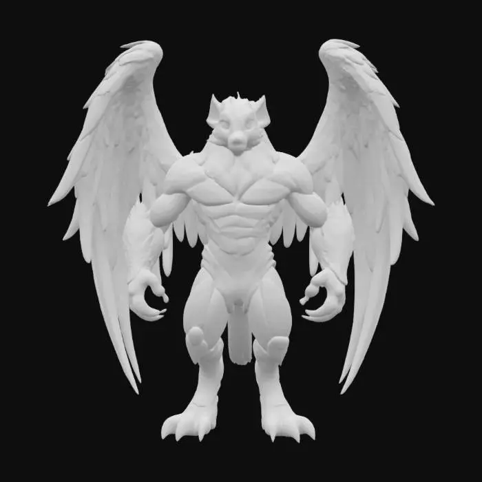 3D model for Winged Beast Warrior