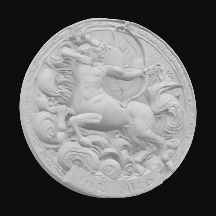 3D model for Sagittarius Medallion, #emblem#