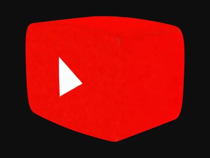 3D model for YouTube Logo