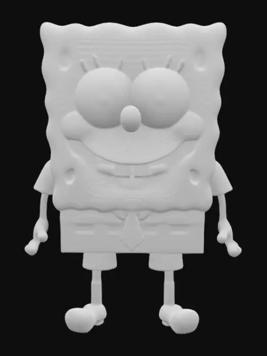 3D model for Smiling Sponge Character