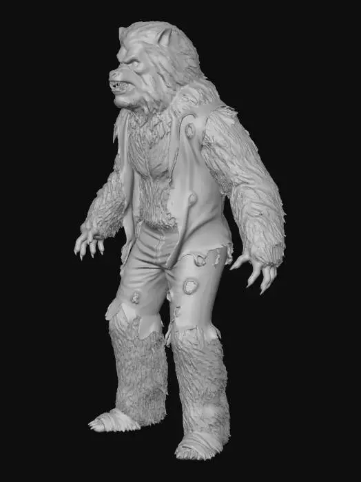 3D model for Moonlit Forest Werewolf