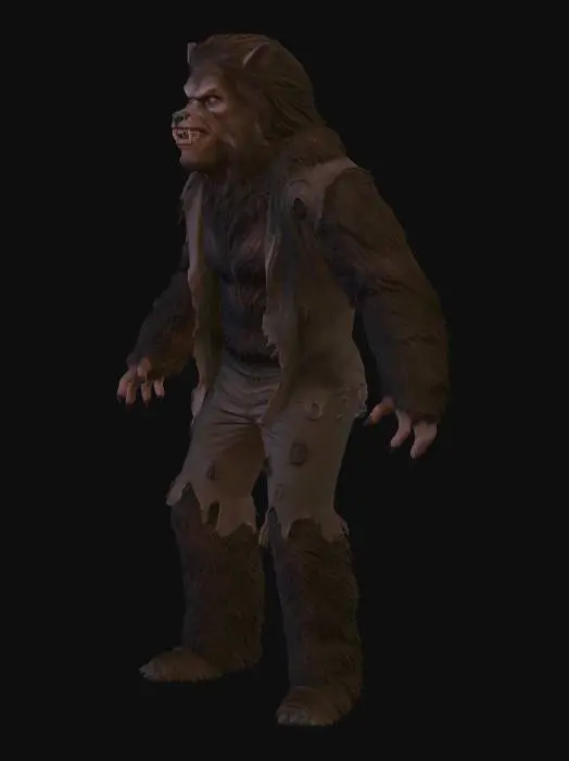 3D model for Moonlit Forest Werewolf