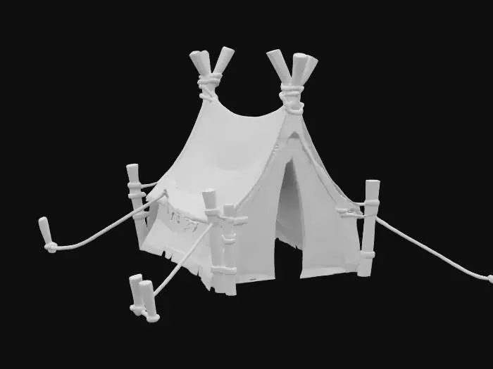 3D model for Rustic Shelter