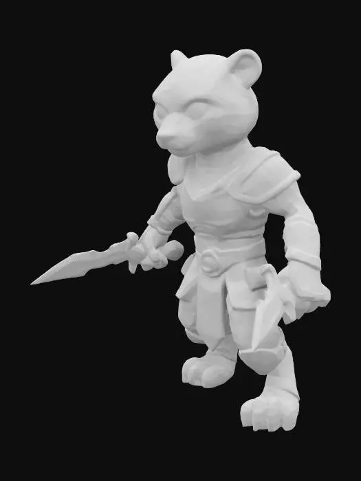 3D model for Cheetah Warrior