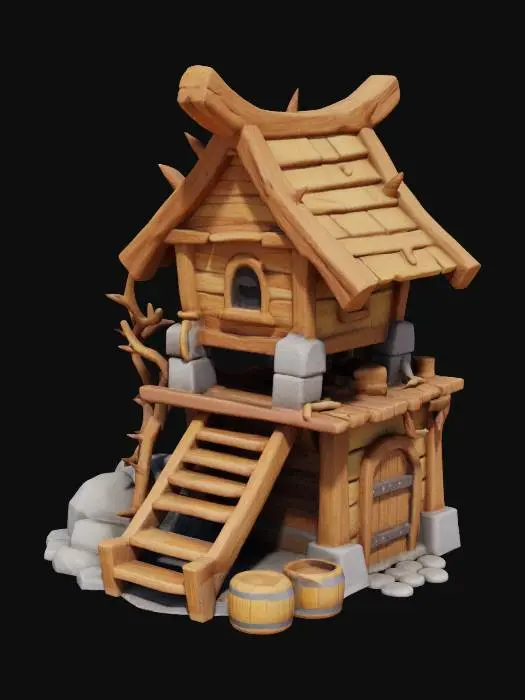 3D model for Thorny Cabin