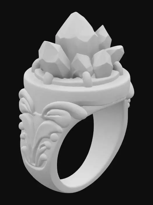 3D model for Azure Crown Ring