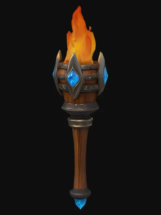 3D model for Ethereal Flame Torch
