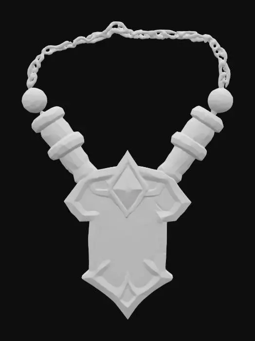 3D model for Enchanted Warrior Amulet