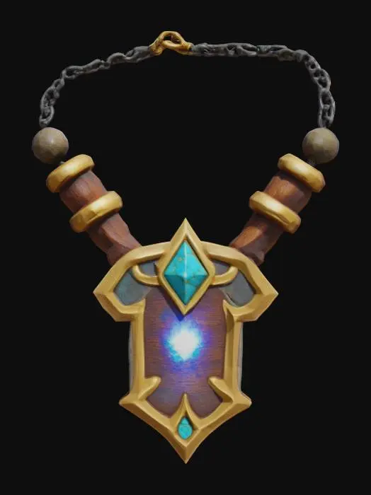3D model for Enchanted Warrior Amulet
