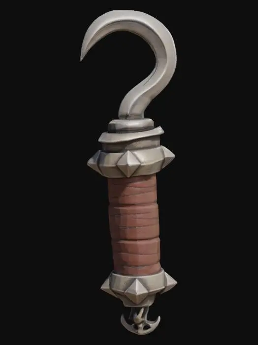 3D model for Grappling Hook Handle