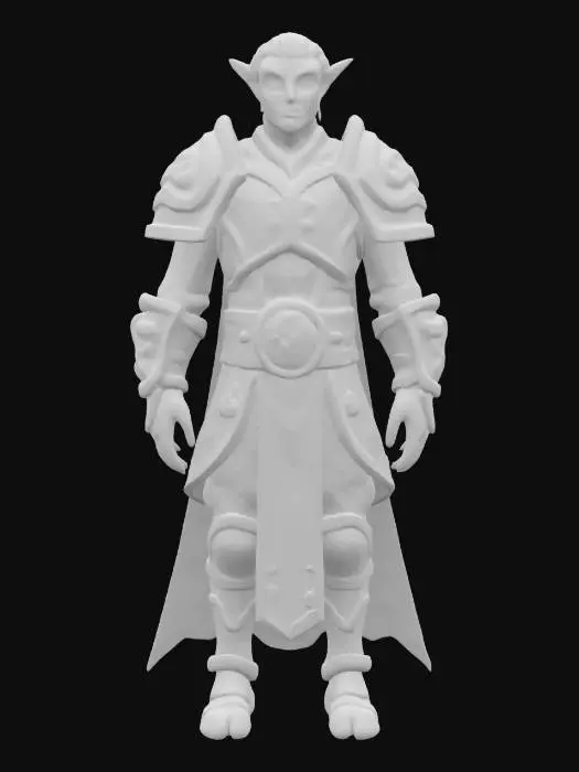3D model for Elf Warrior Sentinel