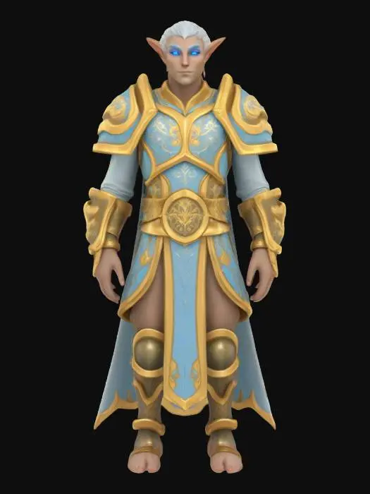3D model for Elf Warrior Sentinel