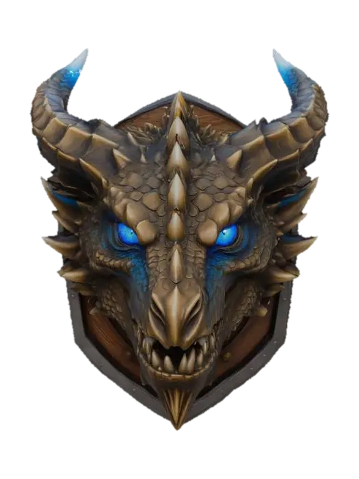 由 Furio 制作的 Ethereal Dragon Visage — 使用 Meshy AI 3D 生成器制作，免费下载 FBX OBJ GLB STL